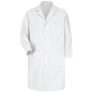 Blouse de laboratoire unisexe 100% coton tissé respirant confortable à plusieurs poches coupe classique uniforme d'hôpital - Product Image 4