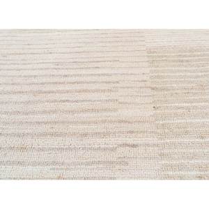 Alfombra de Lana Blythe Ivory Anudada a Mano AKWJ-1017, Diseño Abstracto para Sala de Estar, Entrada, Pasillo, Rectangular con Diseño de Rompecabezas - Product Image 3