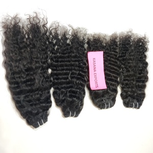 Venta al por mayor 100% Remy Extensiones de cabello humano vietnamita sin procesar Color natural Negro Mujeres Cutícula Alineada Weaving Bundle Wave Curl - Product Image 4