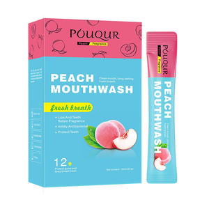 POUQUUR Bandes de bain de bouche portables format voyage, 3 saveurs pour une haleine fraîche longue durée, rinçage buccal jetable pour une utilisation nomade - Product Image 5