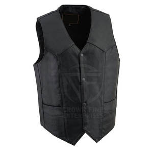 Veste en cuir à col montant pour hommes grande taille, style décontracté, respirante, hiver, utilisation en extérieur, vente en gros - Product Image 2