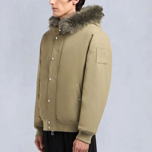 เสื้อแจ็กเก็ตทรงพองสำหรับผู้ชายพิมพ์ลายได้ตามต้องการมีคอตั้งกลางแจ้งสำหรับฤดูหนาว2025เครื่องบินทิ้งระเบิดมีโลโก้ด้านหน้า - Product Image 4