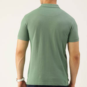 Polo de golf tendance pour homme, streetwear, respirant et léger, en coton extensible, manches courtes, étiquette privée, commandes en gros - Product Image 3