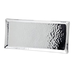 Plateau décoratif en aluminium le plus vendu finition martelée nickelage de haute qualité ustensiles de cuisine polyvalents modernes prix usine - Product Image 4