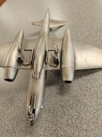 Maquette d'avion de chasse Gloster Meteor en aluminium moulé sous pression, objet de collection, décoration Art Déco, Royal Air Force, aviation