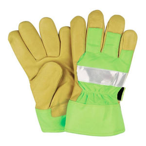 Gants de travail de gréeur de sécurité à usage intensif de la meilleure qualité Gants de travail de construction industrielle antidérapants en cuir de vache - Product Image 3
