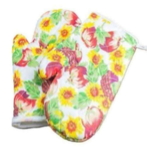 Guantes y Manoplas de Cocina de Algodón con Diseño Clásico Estampado, Resistentes al Calor, Doble Protección, Aptos para Horno, en Oferta - Product Image 5