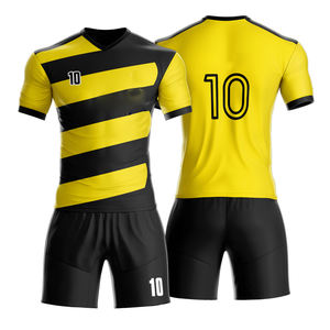 Conjuntos de camisetas de fútbol, ropa de fútbol por sublimación personalizada para práctica unisex, camiseta de fútbol, ropa deportiva, uniforme de equipo de fútbol - Product Image 1