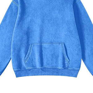 Sudadera con capucha lavada con ácido de algodón 100% de alta calidad, sudadera de gran tamaño con hombros caídos, sudadera de lavado de calle, sudadera vintage lavada con piedra - Product Image 3