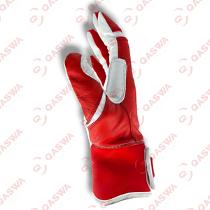 Gants de frappe de baseball professionnels en matériau durable rouge blanc avec prise en main améliorée, ajustement confortable pour des performances maximales - Product Image 2