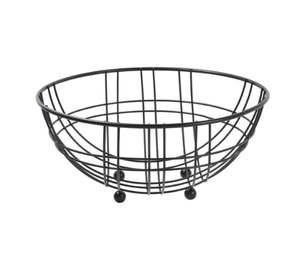 Black Iron Metal <b>Storage</b> <b>Basket</b> <b>Vegetable</b> and Fruit Organizer From India Wired Fruit <b>Basket</b> and Bowl - Product Image 5