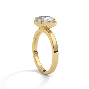 Bague en diamant de laboratoire certifiée IGI VS1, solitaire élégant, bande de mariage, cadeau romantique pour un anniversaire - Product Image 3