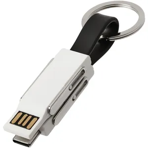 Câble personnalisé 4-en-1 pour gadgets USB promotionnels Un produit pour plusieurs appareils - Product Image 4