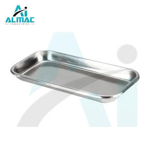 ถาดสแตนเลสสี่เหลี่ยมป้องกันสนิมเครื่องมือผ่าตัดทันตกรรมออกแบบโลโก้ได้ตามต้องการ - Product Image 4