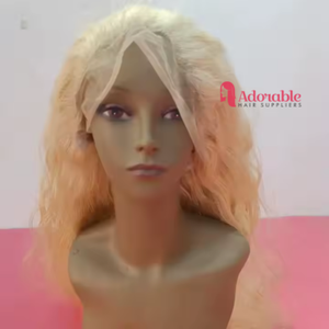 วิกผม150แท้สีบลอนด์หนา180วิกผมมนุษย์แบบมีลูกไม้แท้ด้านหน้าโปร่งแสง - Product Image 4