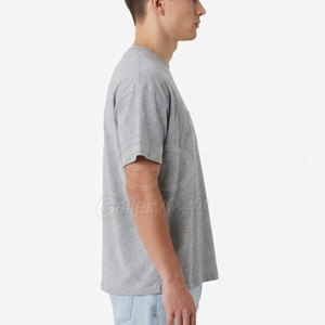 เสื้อยืดโอเวอร์ไซส์คุณภาพสูง ขายดีที่สุด ออกแบบโลโก้ได้ตามต้องการ ผลิตจากผ้าฝ้าย 100% เสื้อผ้าสตรีทแวร์ เสื้อยืดโอเวอร์ไซส์ - Product Image 4