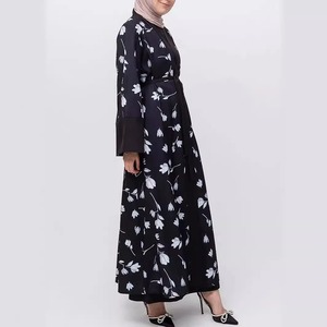 Thobe / Thawb Boutique Vêtements Femmes Musulman Abayas Robe Mode Musulman Caftan Floral Longue Robe Abaya Fournisseurs Pas Cher Prix - Product Image 6
