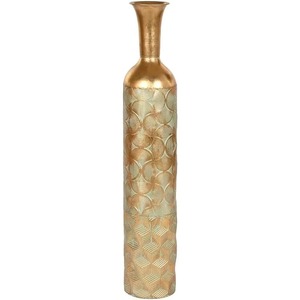 Elegante jarrón de metal blanco para la decoración moderna del hogar, elegante centro de mesa y exhibición floral o decorativa contemporánea - Product Image 6