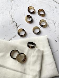 Buffalo Horn Ring Polished Party Ware Jewelry for Wedding Anniversary Hot Sale Color Natural Horn - Product Image 4