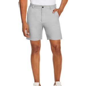 Pantalones cortos de golf delanteros planos de 9 "para hombre con cintura activa - Product Image 1