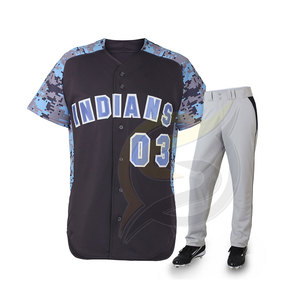 ขายส่งชุดเบสบอลสำหรับผู้ชายป้องกันสิ่งสกปรกระบายอากาศที่มีโลโก้ที่กำหนดเองและการออกแบบราคาถูกเครื่องแบบเบสบอล - Product Image 4