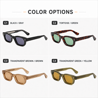 Lunettes de soleil Mellume rétro à petite monture en acétate, polarisées UV400, avec logo personnalisé, motif écaille, pour hommes et femmes, idéales pour l'extérieur