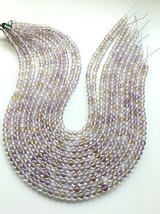 Perles rondes lisses en amétrine naturelle de haute qualité pour la fabrication de bijoux et les fournitures d'artisanat disponibles au meilleur prix - Product Image 5
