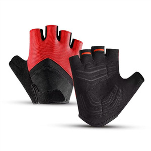 Gants de cyclisme personnalisés à demi-doigts en polyester respirant, antidérapants, absorbant les chocs, légers, pour hommes, OEM - Product Image 5