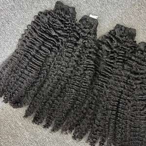 Cheveux frisés dans la trame, cheveux humains 100%, cheveux bruts cambodgiens - Product Image 3