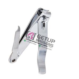 Belles coupe-ongles en argent inoxydable, de haute qualité, en acier inoxydable, avec votre propre Logo, emballage personnalisé, outils de beauté, nouveauté, 10 pièces - Product Image 1