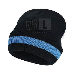 Nueva moda 100% lana Jacquard tejer gorros marca privada gorros para hombres y mujeres - Product Image 2