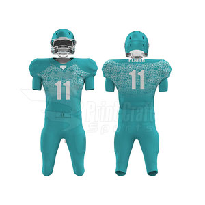 Uniforme de Fútbol Americano de Alta Calidad en Color Sólido, 100% Poliéster, para Equipos, con Bolsas, en Stock - Product Image 2