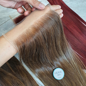 Venta al por mayor de Extensiones de Cabello Humano Vietnamita Suelto Onda Profunda Nano Anillo Punta Cabello Hueso Recto Color Gris Cabello Vietnamita - Product Image 2