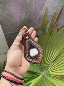 Llavero de cuero mecanizado a mano de nueva llegada, llaveros de cuero de vaca Real, llavero elegante, llavero elegante de gran oferta - Product Image 6