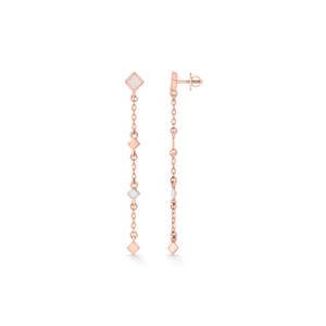 Pendientes de Aro y Tipo Huggie Geometra Pastel en Oro, Estilo Moderno - Product Image 5