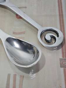 Pure And Polished Stainless Steel <b>Salad</b> Tools <b>Salad</b> <b>Server</b> With Designer Handles For Household Restaurants Hotel And Resort - Product Image 5