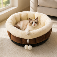 Coussin pour chien ultra doux en peluche, écologique, antidérapant, rectangulaire, confortable pour l'intérieur, nid douillet, tapis de couchage, emballage en carton, vente en gros OEM