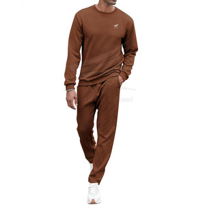 OEM Customized Design <b>Pullover</b> <b>Men</b> Sweat Suit High Quality 100% Cotton Breathable Winter Casual Wear Drawstring Closure Side - Product Image 1