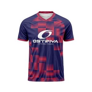 Camiseta de Fútbol Transpirable con Cuello en V para Adultos, Ropa Deportiva Personalizada con Impresión de Nombre en Color Sólido, Alta Calidad - Product Image 4