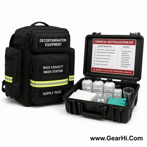 Sac de transport robuste en nylon Cordura 1000D pour équipement de décontamination, kit de neutralisation chimique, station de douche de terrain - Product Image 1