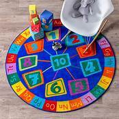 Kinder-Spielteppich für Spielzimmer und Klassenzimmer, Teppich für Wohnzimmer und Schlafzimmer