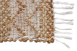 Alfombra Rectangular Trenzada de Yute, Hecha a Mano, Ecológica, Antideslizante, Moderna, de Color Sólido, Pelo Medio, de Yute y Algodón Natural de la India - Product Image 4