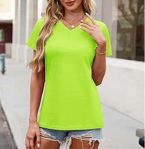 Camisetas de Manga Corta con Cuello en V, Ajuste Regular, Transpirables, 100% Algodón, Ecológicas, de Secado Rápido, Tela Oxford de 180g, Alta Calidad, Nuevas - Product Image 2