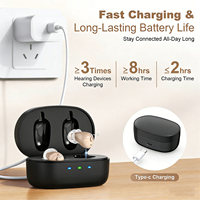 Aide auditive rechargeable en gros, conception ouverte, amplificateur de son numérique avec qualité sonore stable