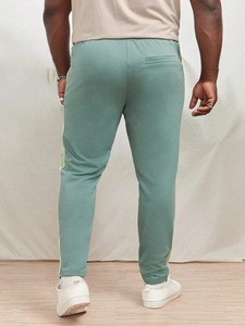 Pantalon de jogging léger en molleton de coton pour hommes Pantalon de survêtement taille moyenne sur mesure avec cordon de serrage réglable Pantalon de survêtement décontracté - Product Image 3