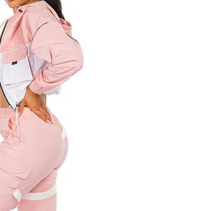 Conjunto Deportivo de Invierno para Mujer, con Capucha, Color Sólido, de Alta Calidad, para Correr - Product Image 5