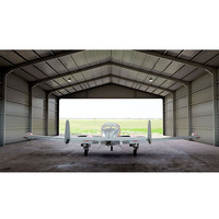 Bâtiment d'hangar en acier à grande portée sur mesure, structure métallique industrielle préfabriquée, hangar d'avion en acier