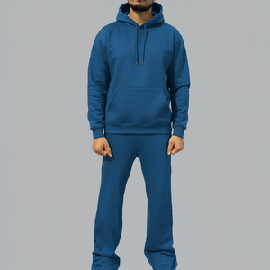 Wholesale Custom Tracksuits Cotton Brand Logo 2 Piece Set Pants Hoodie Jogger Sets Sweatpants Sweat Suits Unisex Mens Tracksuits - Product Image 1