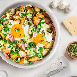 Set da 6 pezzi: 3 padelle da 18-20 cm e 3 pentole da 16-18-20 cm in alluminio pressofuso con rivestimento ILAG con 2 manici rimovibili - Product Image 6