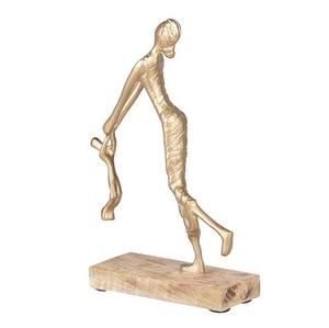 Sculpture en aluminium coulée à la main, façonnée par la tradition, l'imagination, la forme fluide et l'excellence artistique moderne. - Product Image 2